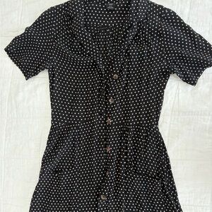 Urban Outfitters Polka Dot Button-Up Dress